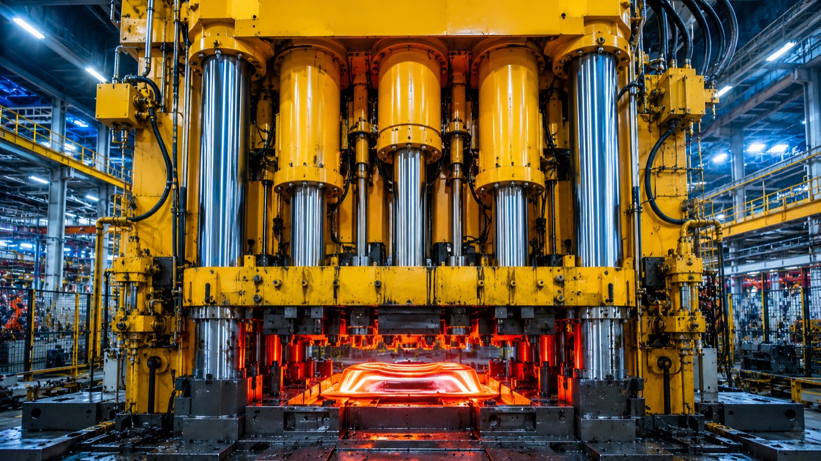 Pressa industriale con centralina oleodinamica TFS